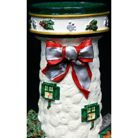 2 Danbury Cheryl Collin Lighthouse Xmas Candlestick Filling Santa Sack Waiting - Picture 4 of 13